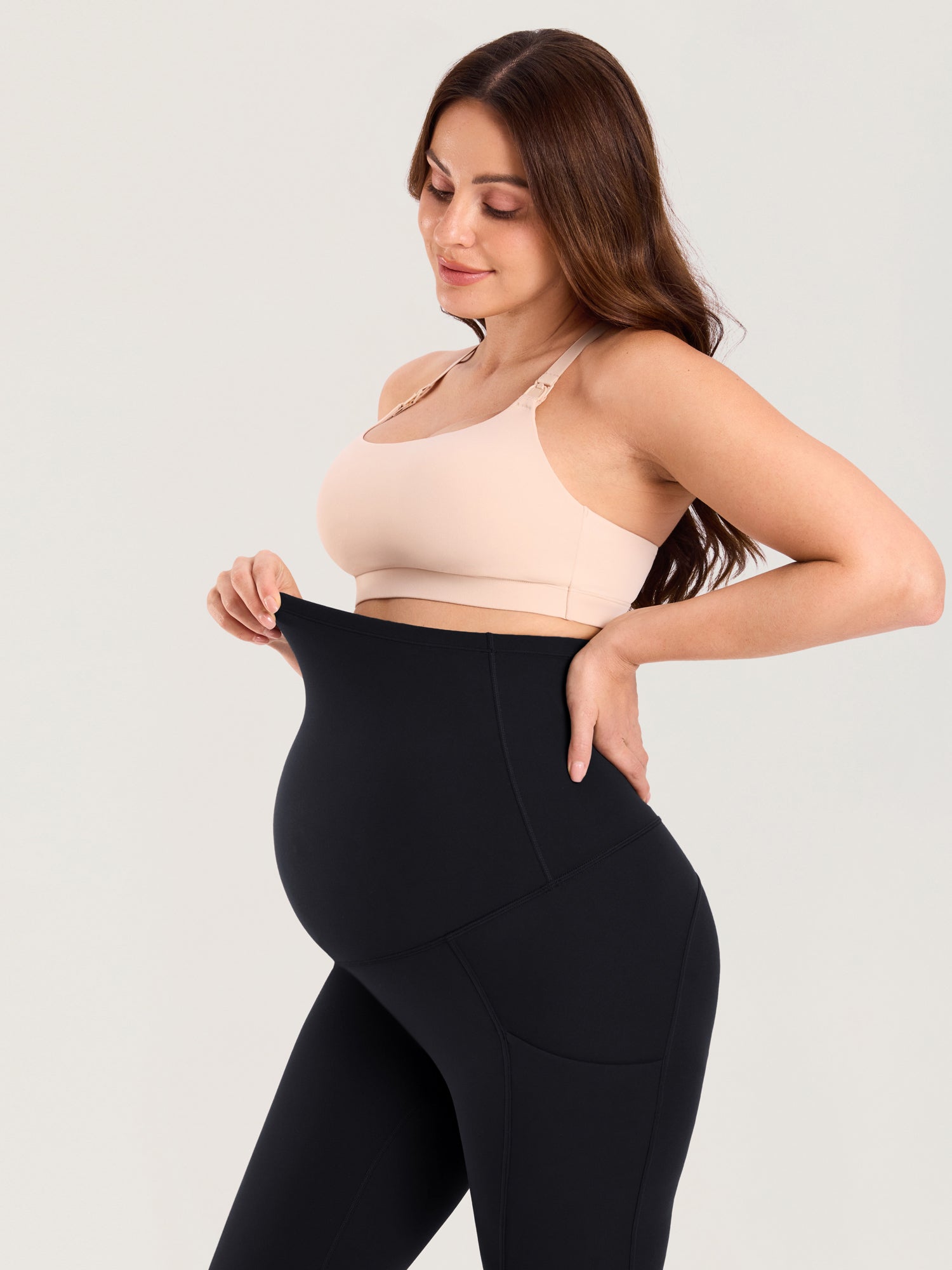 Zwangerschapslegging met zakken – Natrelax® legging met hoge taille, 64 cm