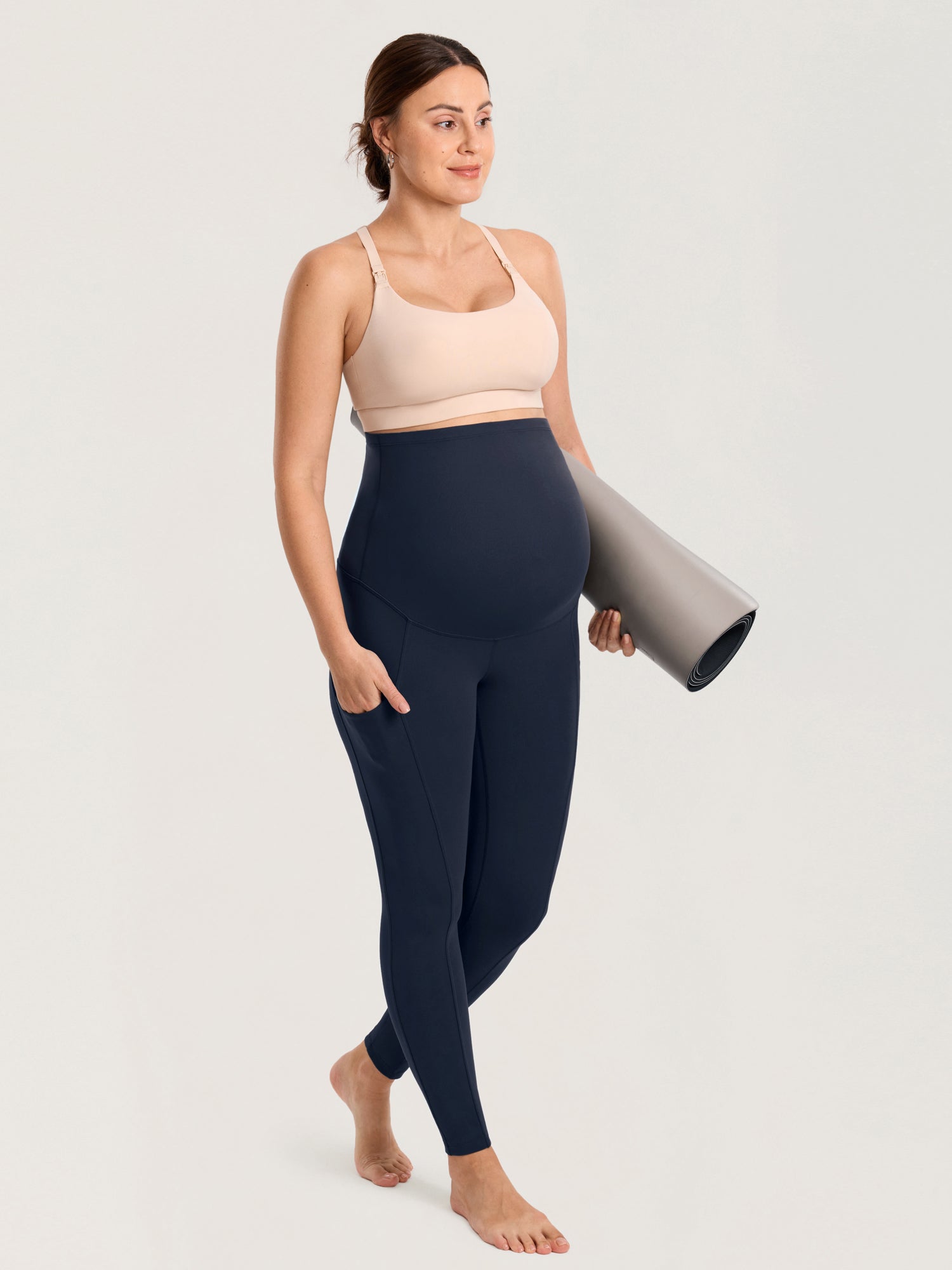 Zwangerschapslegging met zakken – Natrelax® legging met hoge taille, 64 cm