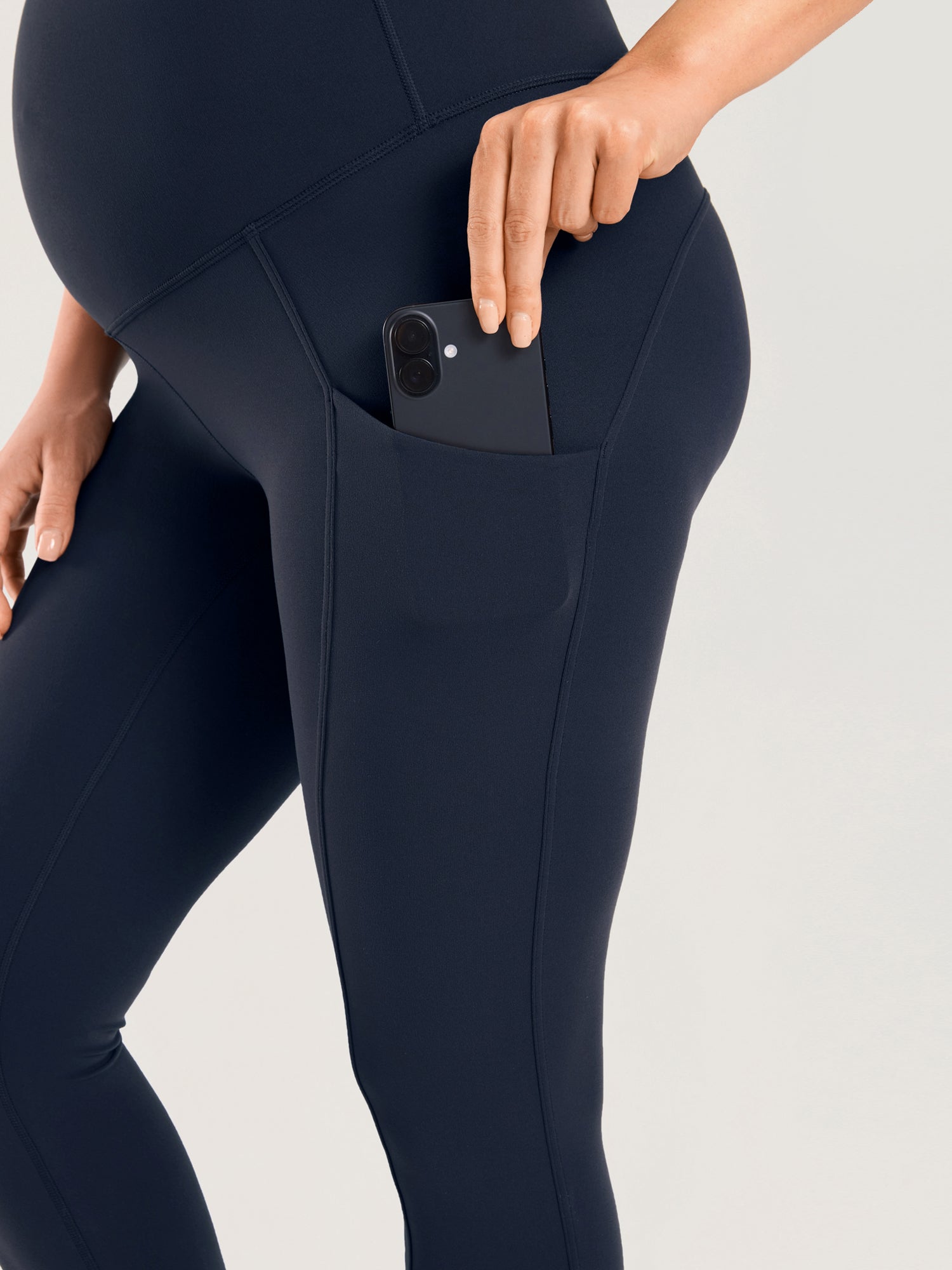 Zwangerschapslegging met zakken – Natrelax® legging met hoge taille, 64 cm