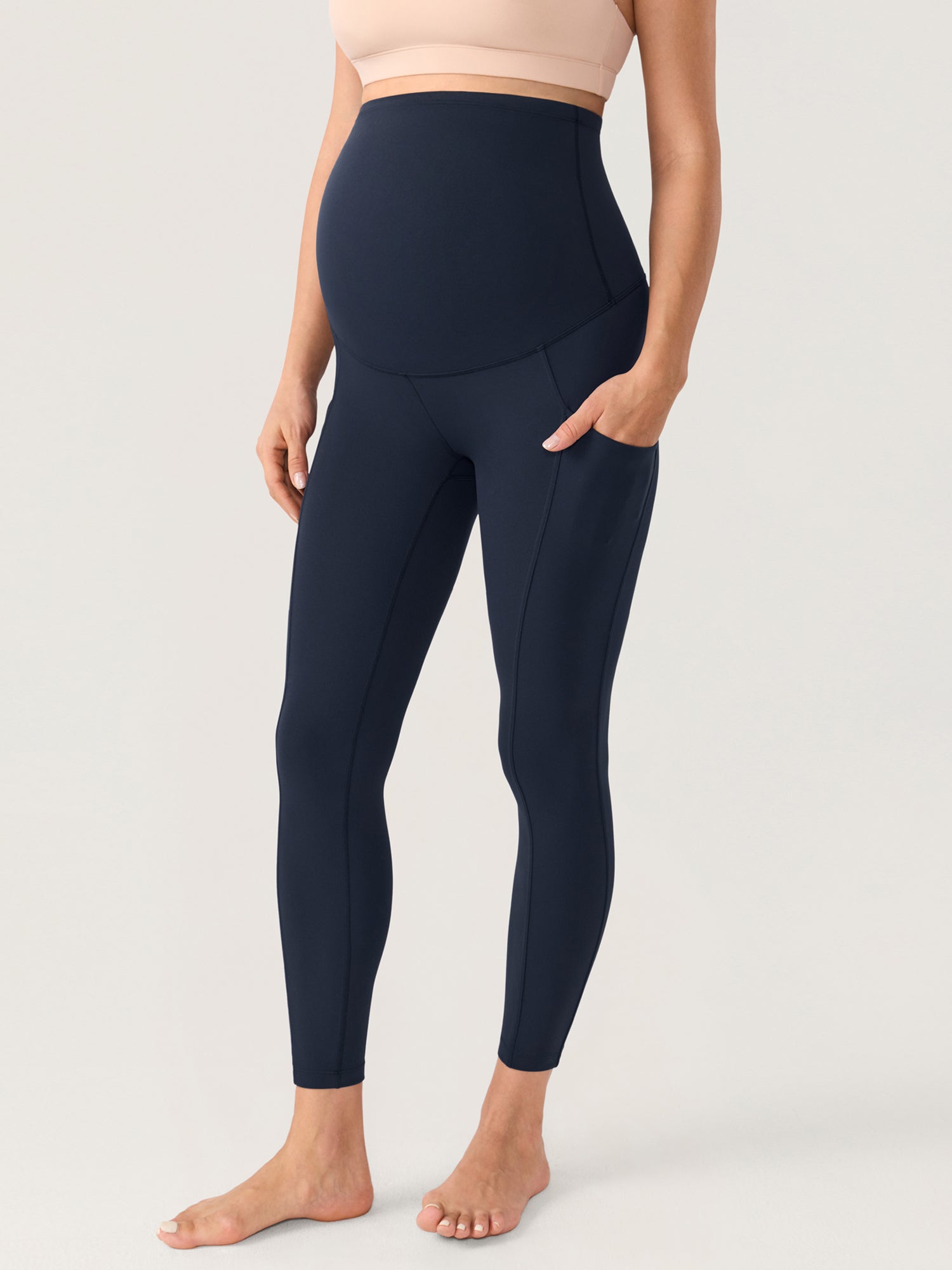 Zwangerschapslegging met zakken – Natrelax® legging met hoge taille, 64 cm