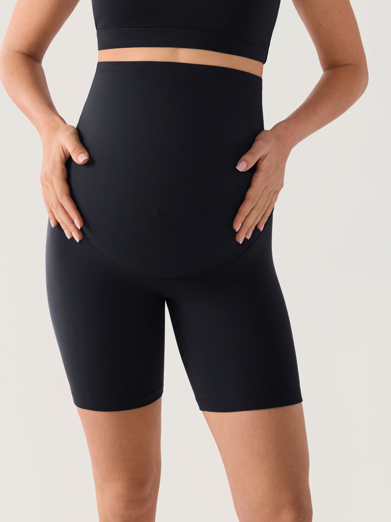 Zwangerschapsshort zonder voornaad – Natrelax® hoge taille, 15 cm