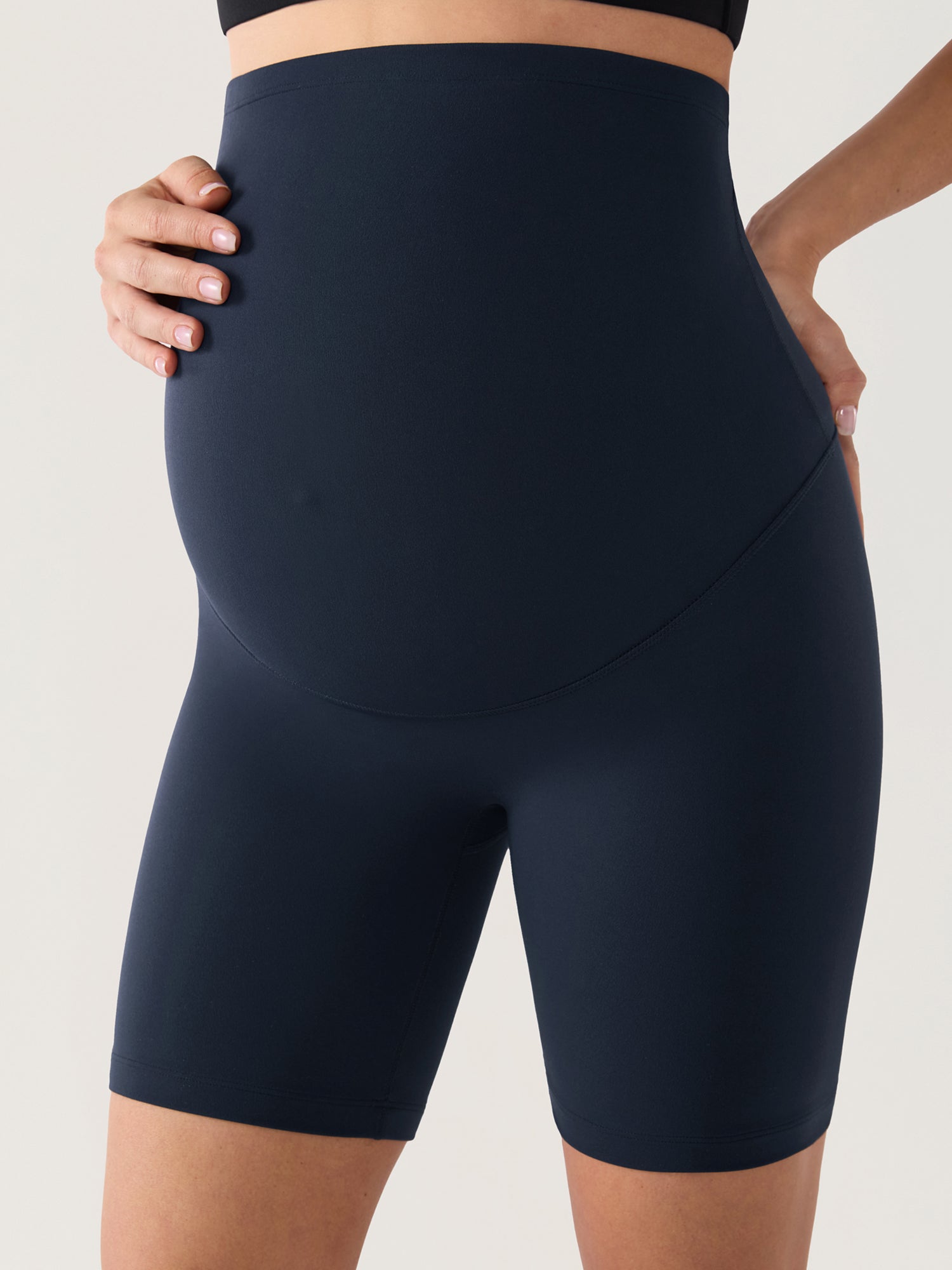 Zwangerschapsshort zonder voornaad – Natrelax® hoge taille, 15 cm