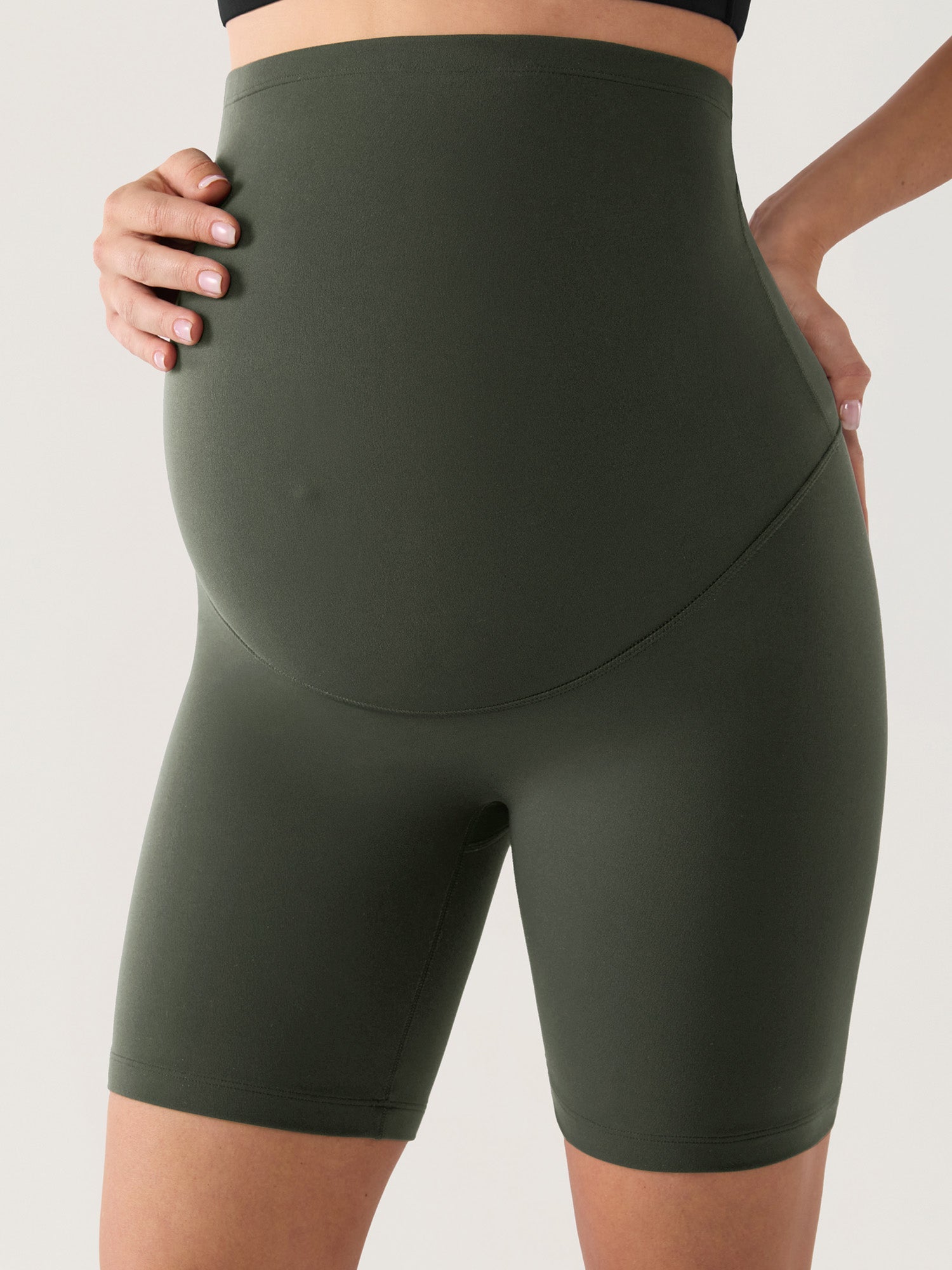 Zwangerschapsshort zonder voornaad – Natrelax® hoge taille, 15 cm