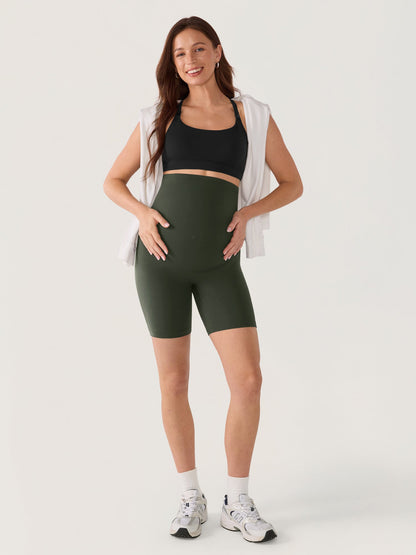 Zwangerschapsshort zonder voornaad – Natrelax® hoge taille, 15 cm