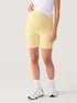 Zwangerschapsshort zonder voornaad – Natrelax® hoge taille, 15 cm – Botergeel