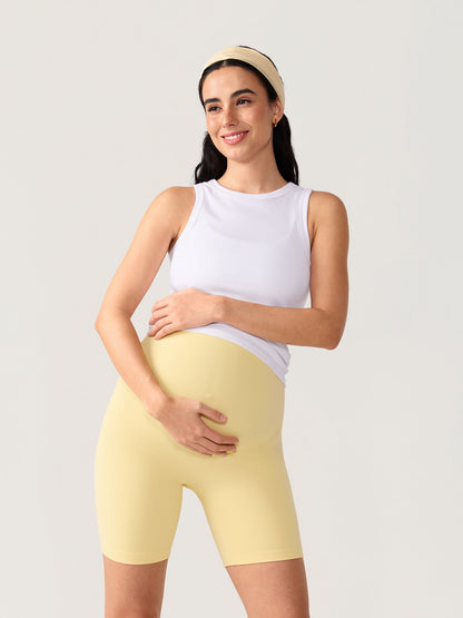 Zwangerschapsshort zonder voornaad – Natrelax® hoge taille, 15 cm
