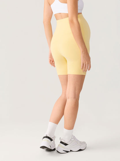 Zwangerschapsshort met naadloze voorkant – Natrelax® hoge taille, 15 cm