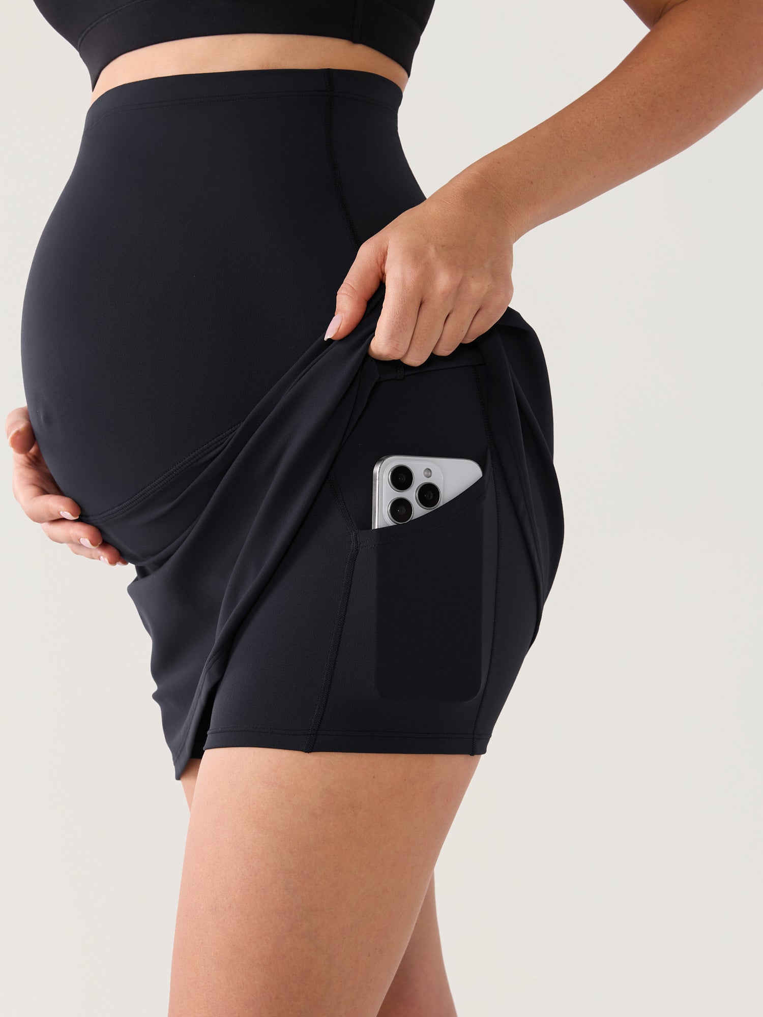 Zwangerschapsrok in A-lijn met ingebouwde short – Natrelax®