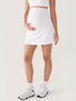 Zwangerschapsrok in A-lijn met ingebouwde short – Natrelax® – Wit