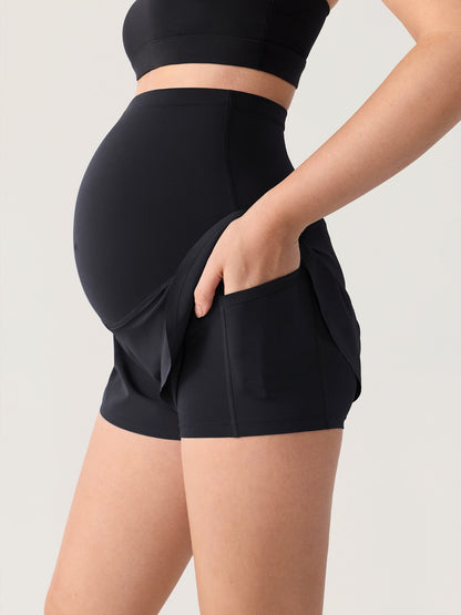 Zwangerschapsshort met zakken – Bloomove™ dolphin short dubbellaags