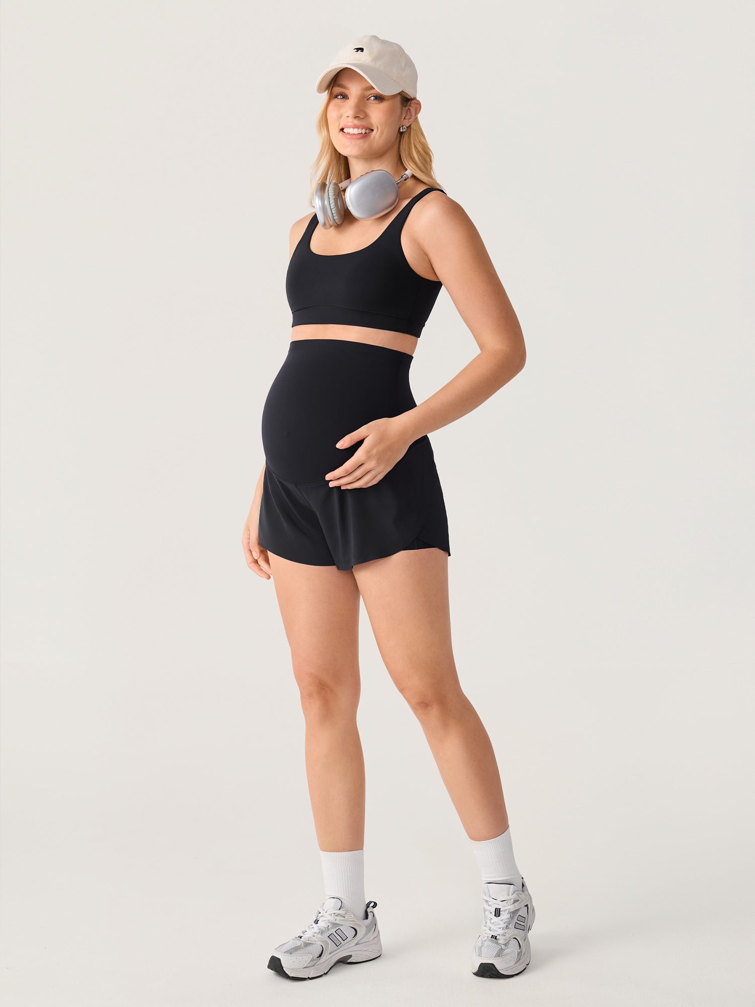 Zwangerschapsshort met zakken – Bloomove™ dolphin short dubbellaags