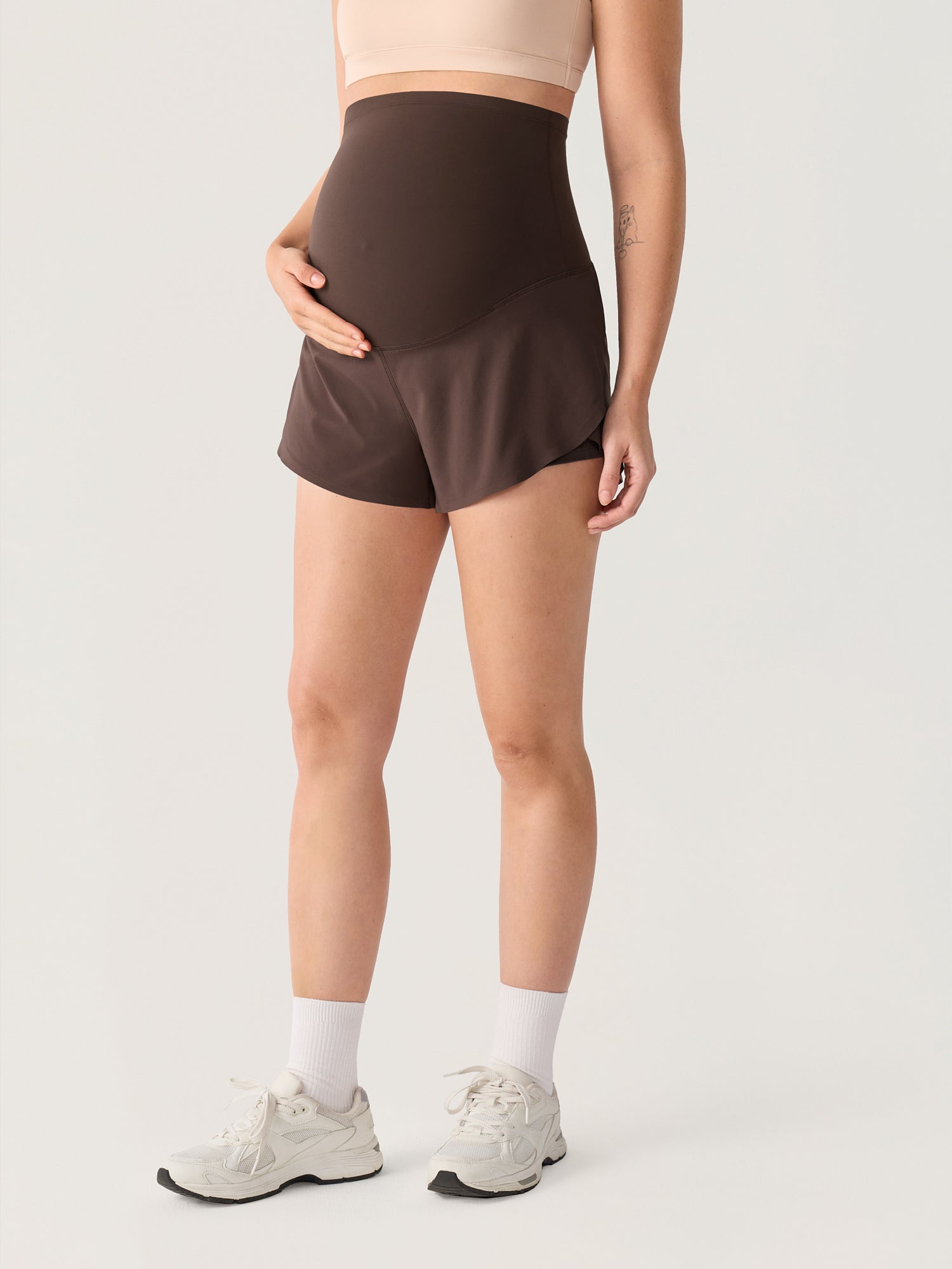 Zwangerschapsshort met zakken – Bloomove™ dolphin short dubbellaags