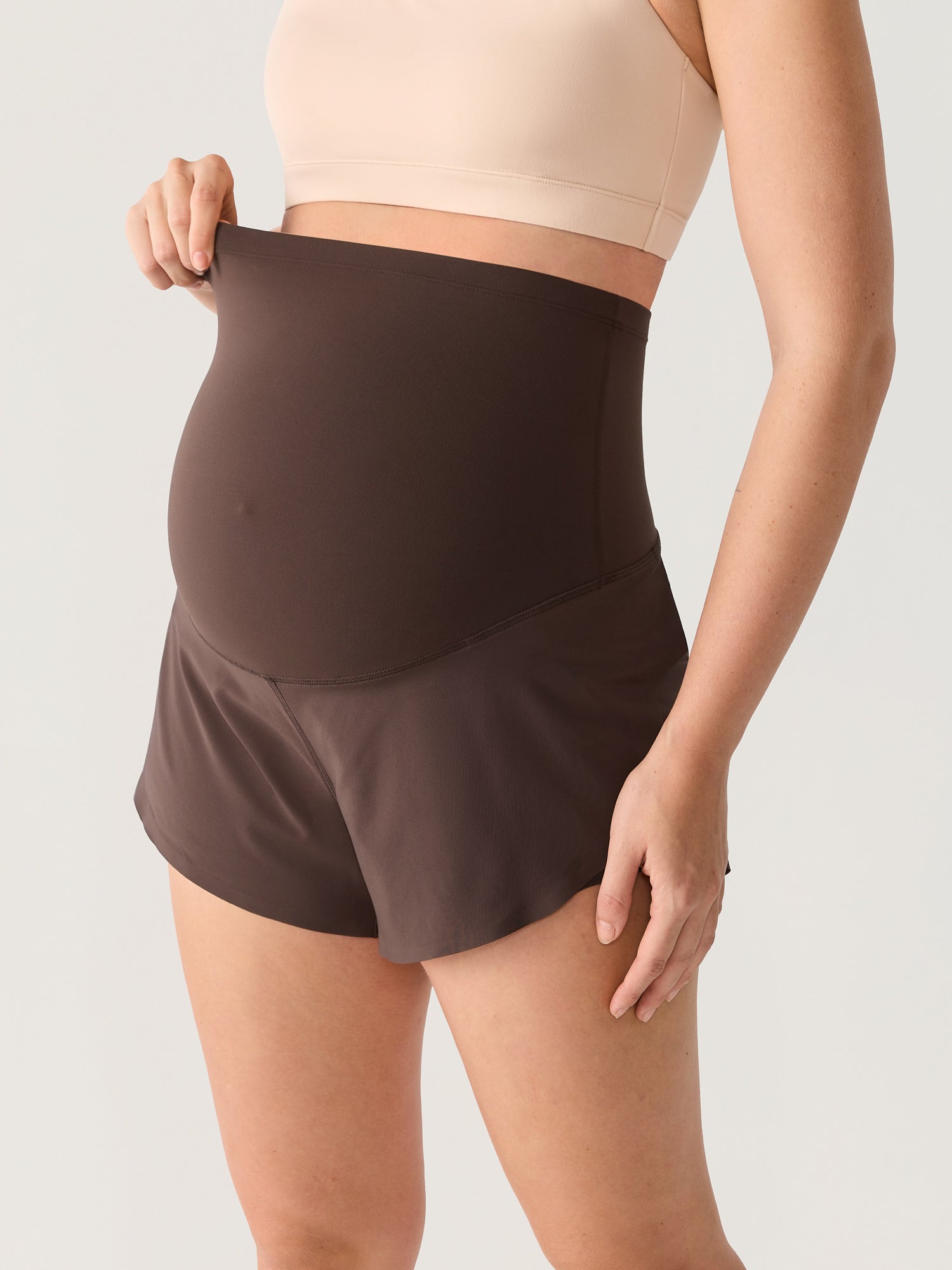 Zwangerschapsshort met zakken – Bloomove™ dolphin short dubbellaags