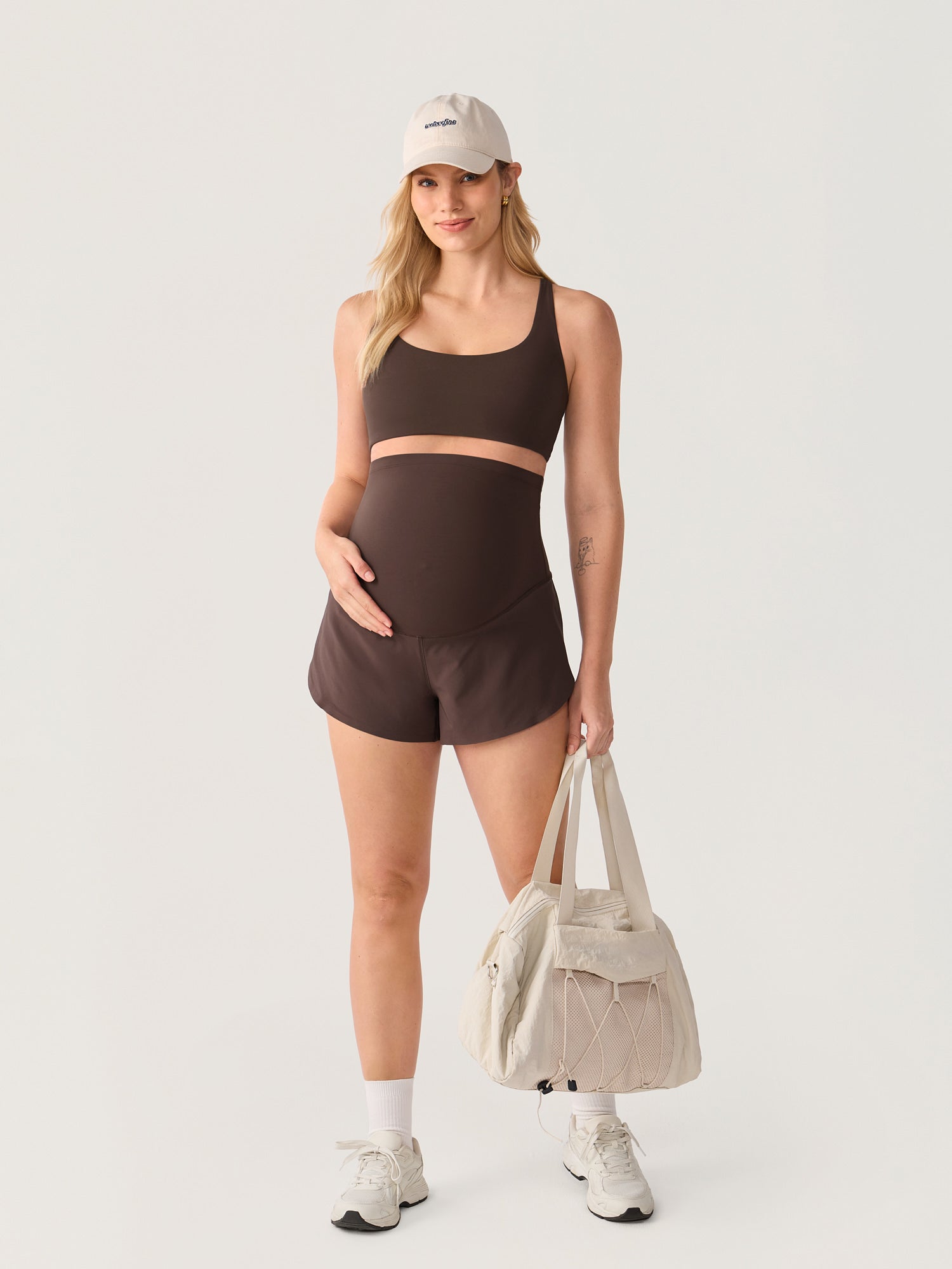 Zwangerschapsshort met zakken – Bloomove™ dolphin short dubbellaags