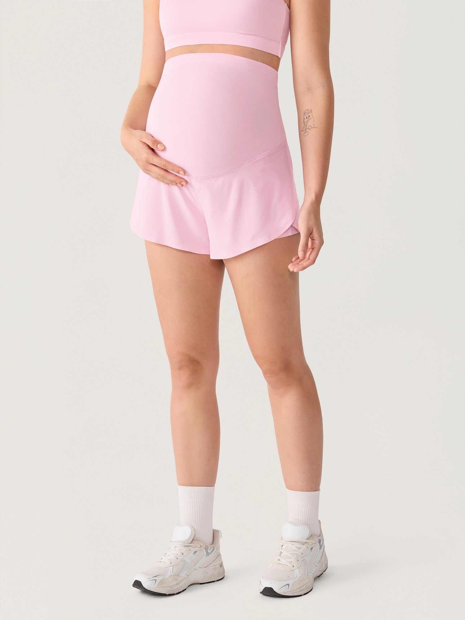Zwangerschapsshort met zakken – Bloomove™ dolphin short dubbellaags