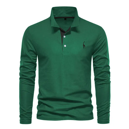 LYLE Polo met lange mouwen