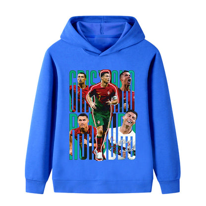 Ronaldo Voetbal Hoodie Kinderen - Portugal - Zacht
