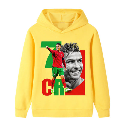 Cristiano Ronaldo Voetbal Hoodie Kinderen - Portugal - Zacht