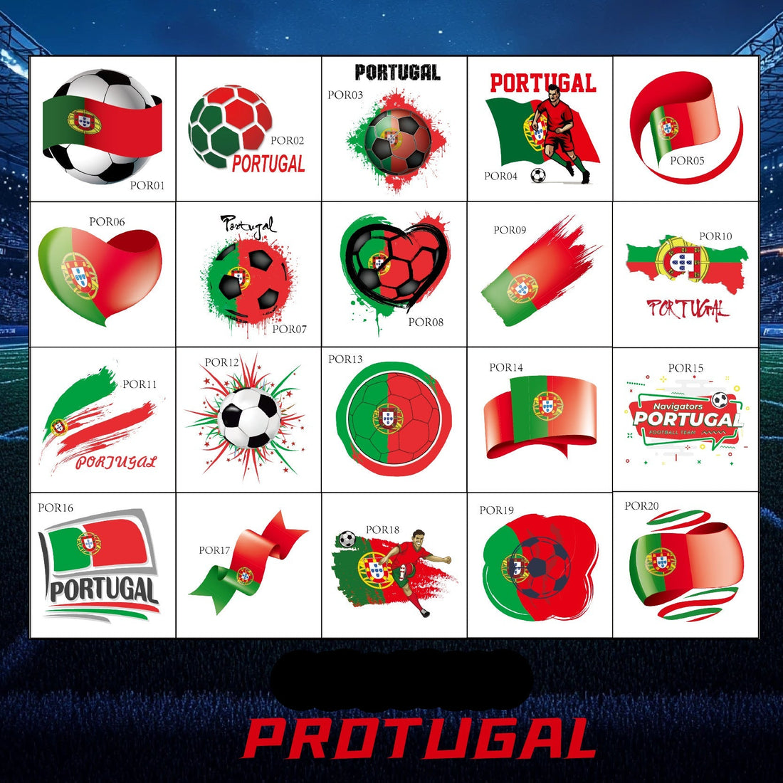 Voetbal Stickers - Portugal