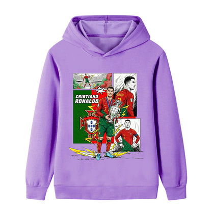 Cristiano Ronaldo Voetbal Hoodie Kinderen - Portugal - Sportief