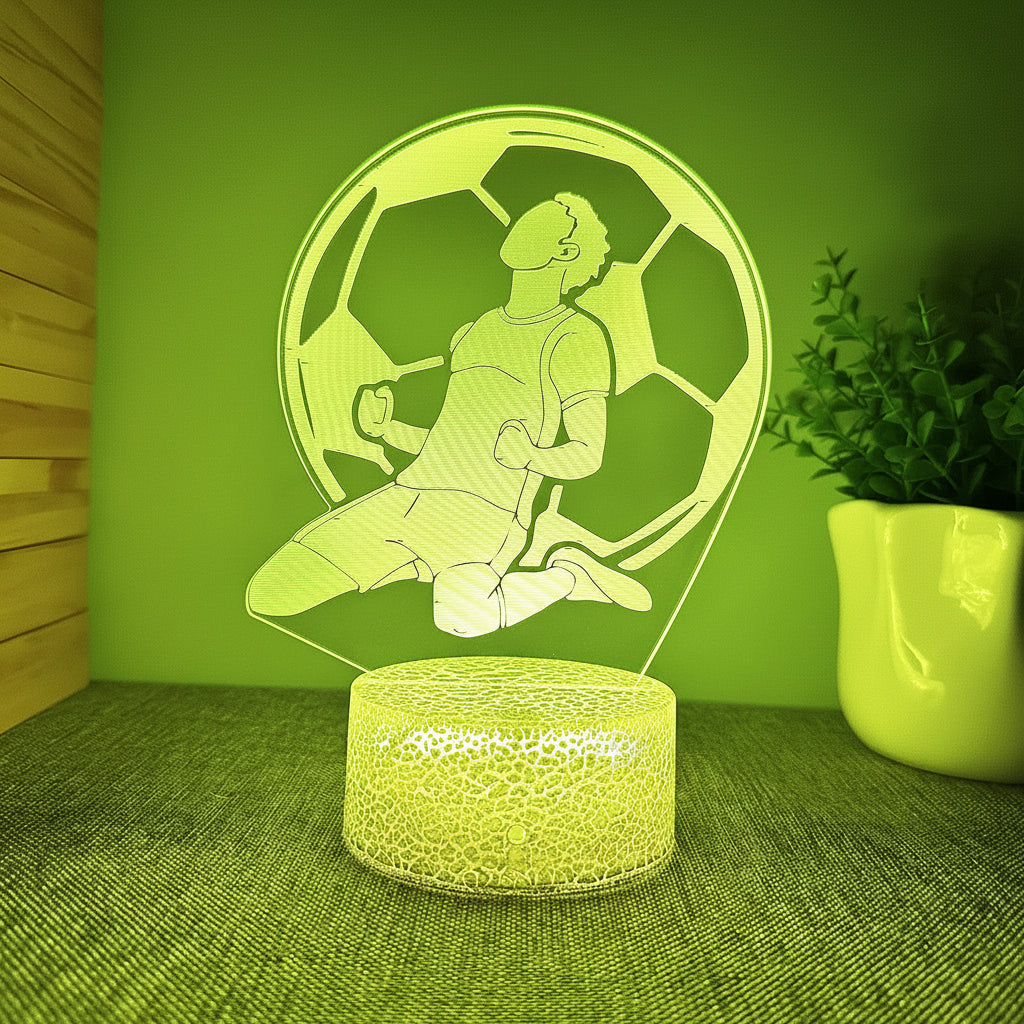 Voetbal 3D Illusie LED-Lamp - Nachtlampje - Nachtlampje