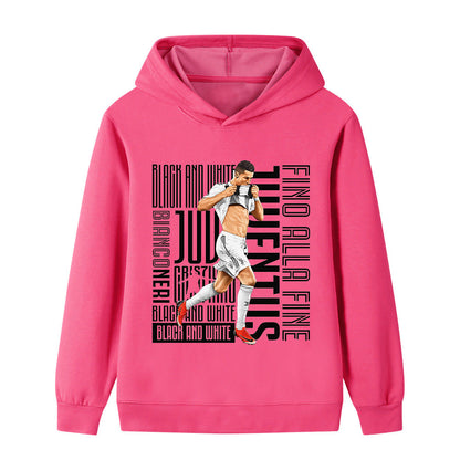 Ronaldo Voetbal Hoodie Kinderen - Juventus - Zacht