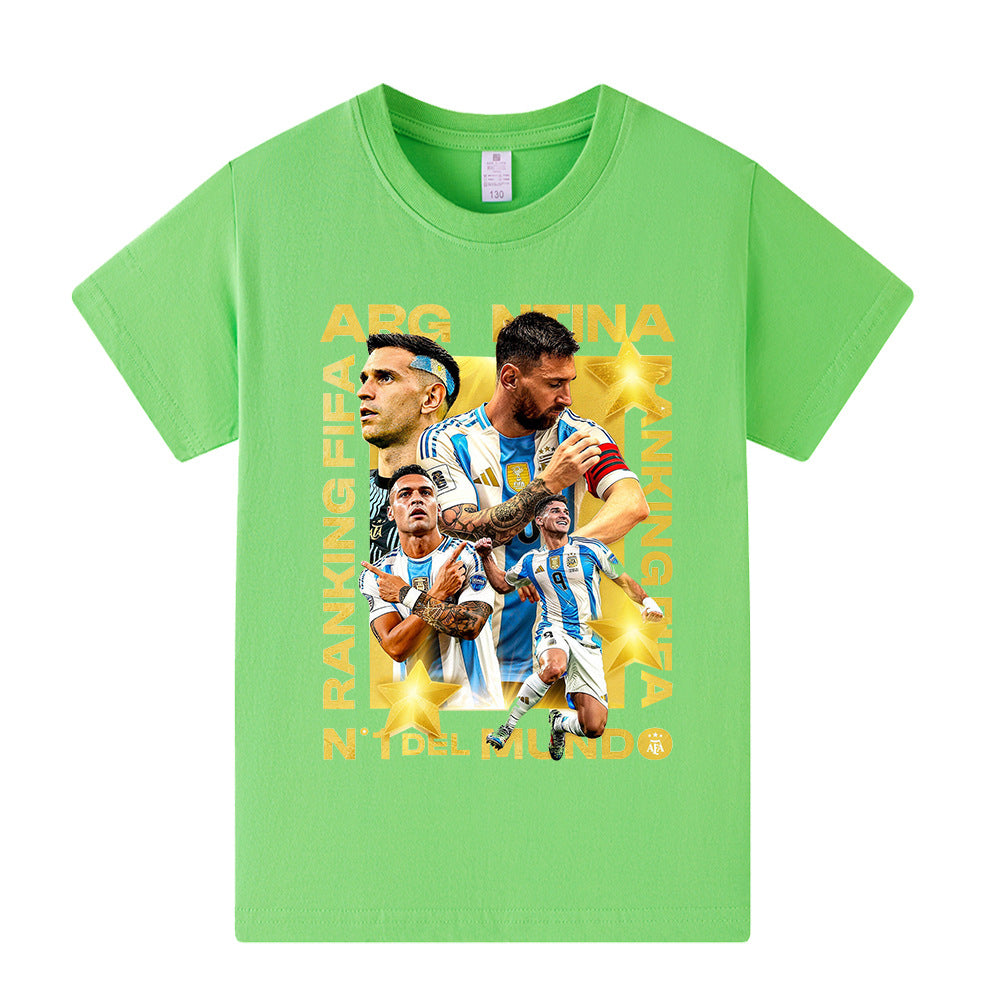 Lionel Messi Voetbal T-shirt Kinderen - Cool Design