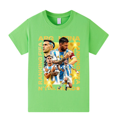 Lionel Messi Voetbal T-shirt Kinderen - Cool Design