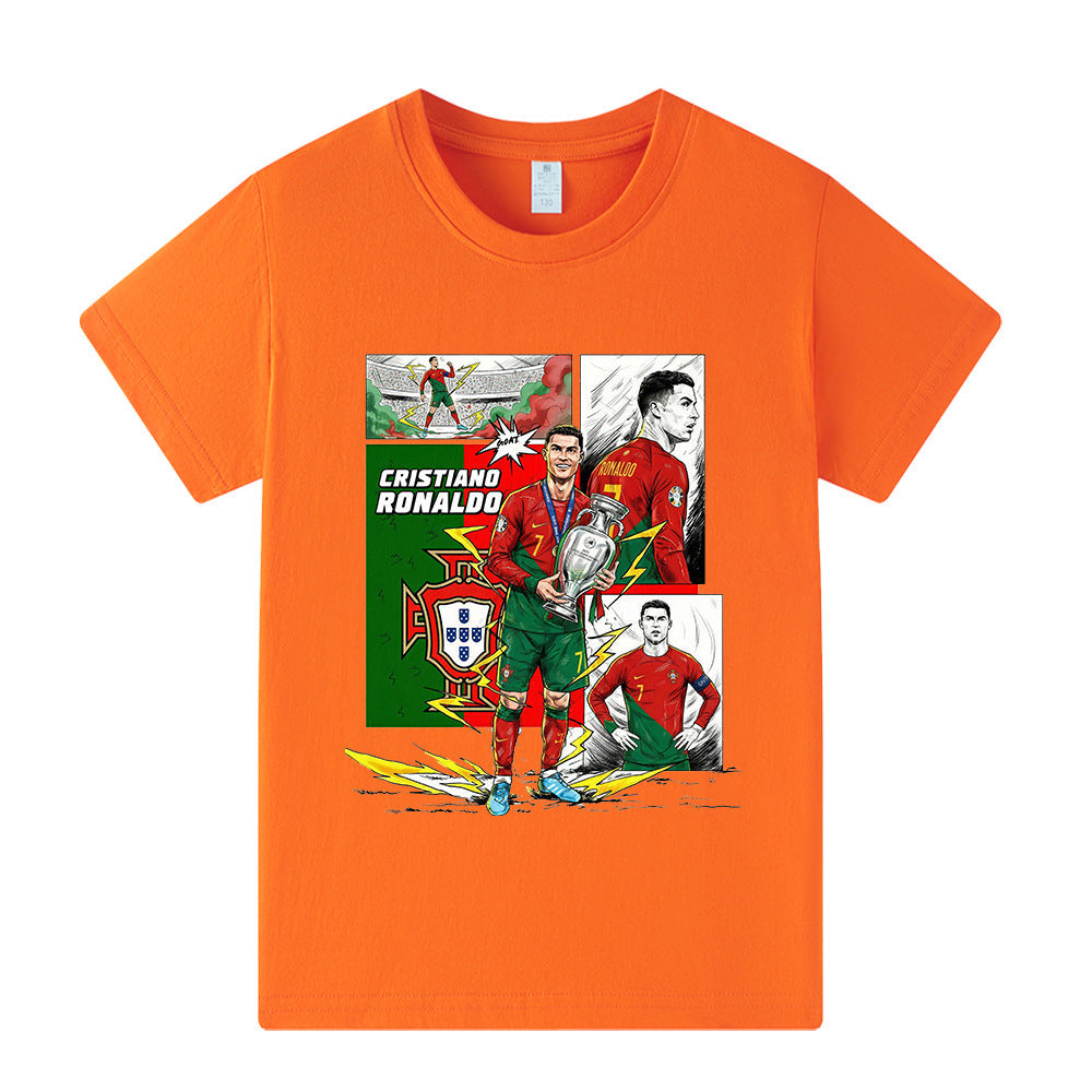 Cristiano Ronaldo Voetbal T-shirt Kinderen - Portugal - Comfortabel