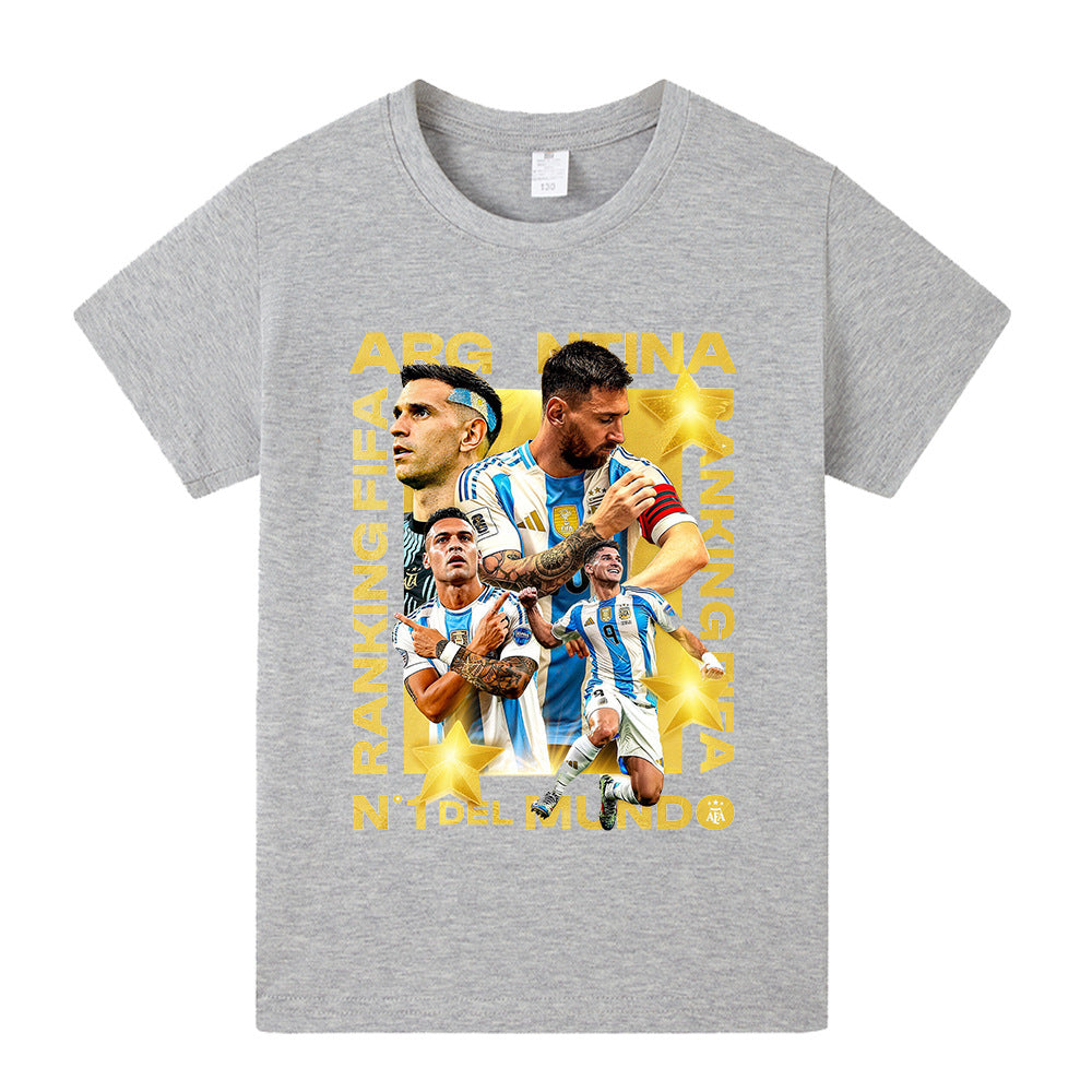 Lionel Messi Voetbal T-shirt Kinderen - Cool Design