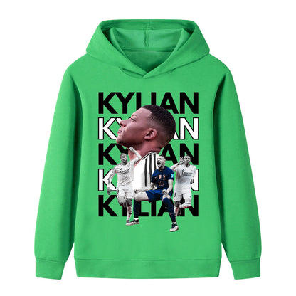 Kylian Mbappé Voetbal Hoodie Kinderen - Zacht