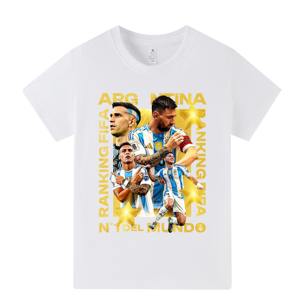 Lionel Messi Voetbal T-shirt Kinderen - Cool Design