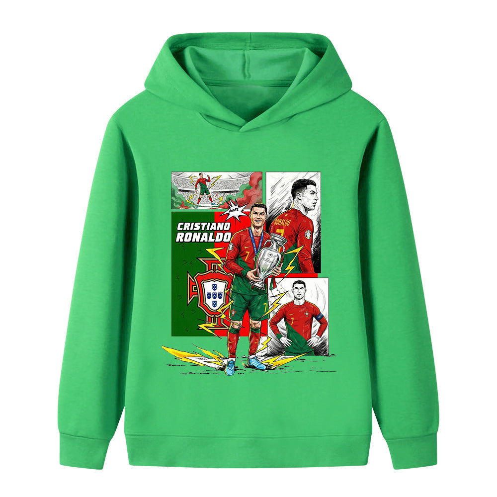 Cristiano Ronaldo Voetbal Hoodie Kinderen - Portugal - Sportief