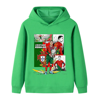 Cristiano Ronaldo Voetbal Hoodie Kinderen - Portugal - Sportief