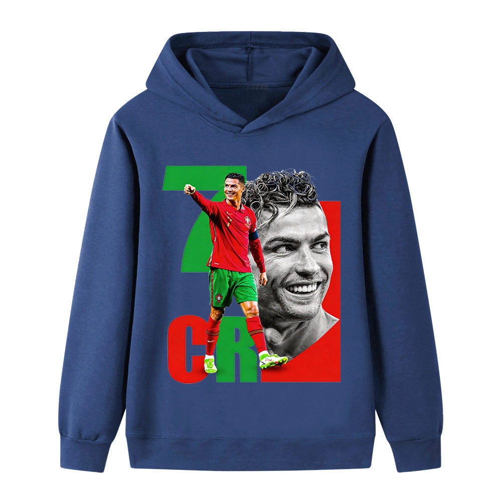 Cristiano Ronaldo Voetbal Hoodie Kinderen - Portugal - Zacht