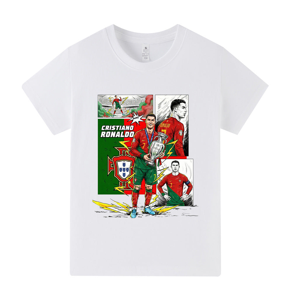 Cristiano Ronaldo Voetbal T-shirt Kinderen - Portugal - Comfortabel