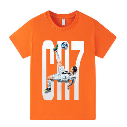 Ronaldo Voetbal T-shirt Kinderen - Licht