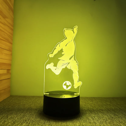 Voetbal 3D Illusie LED-Lamp - Nachtlampje - USB