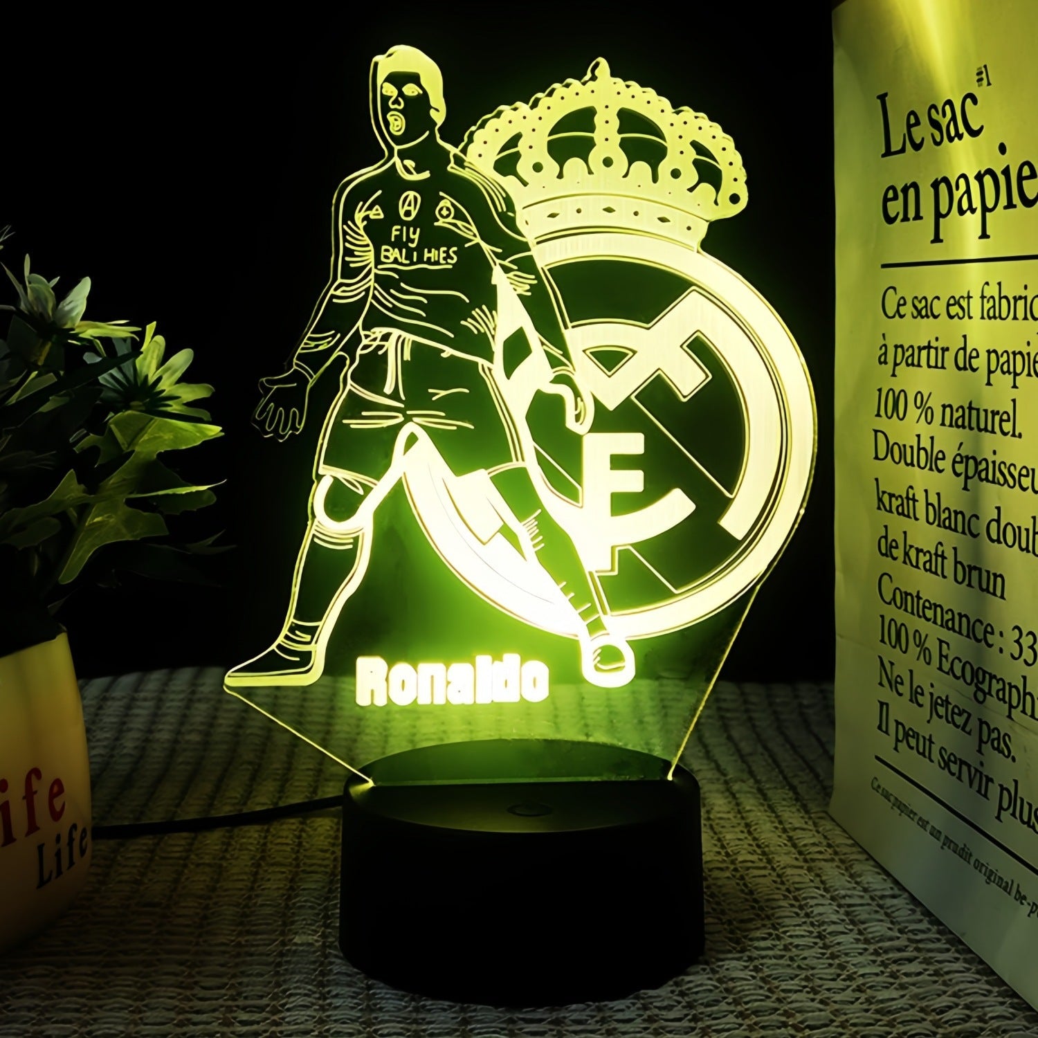 Cristiano Ronaldo 3D Illusie LED-Lamp - Nachtlampje
