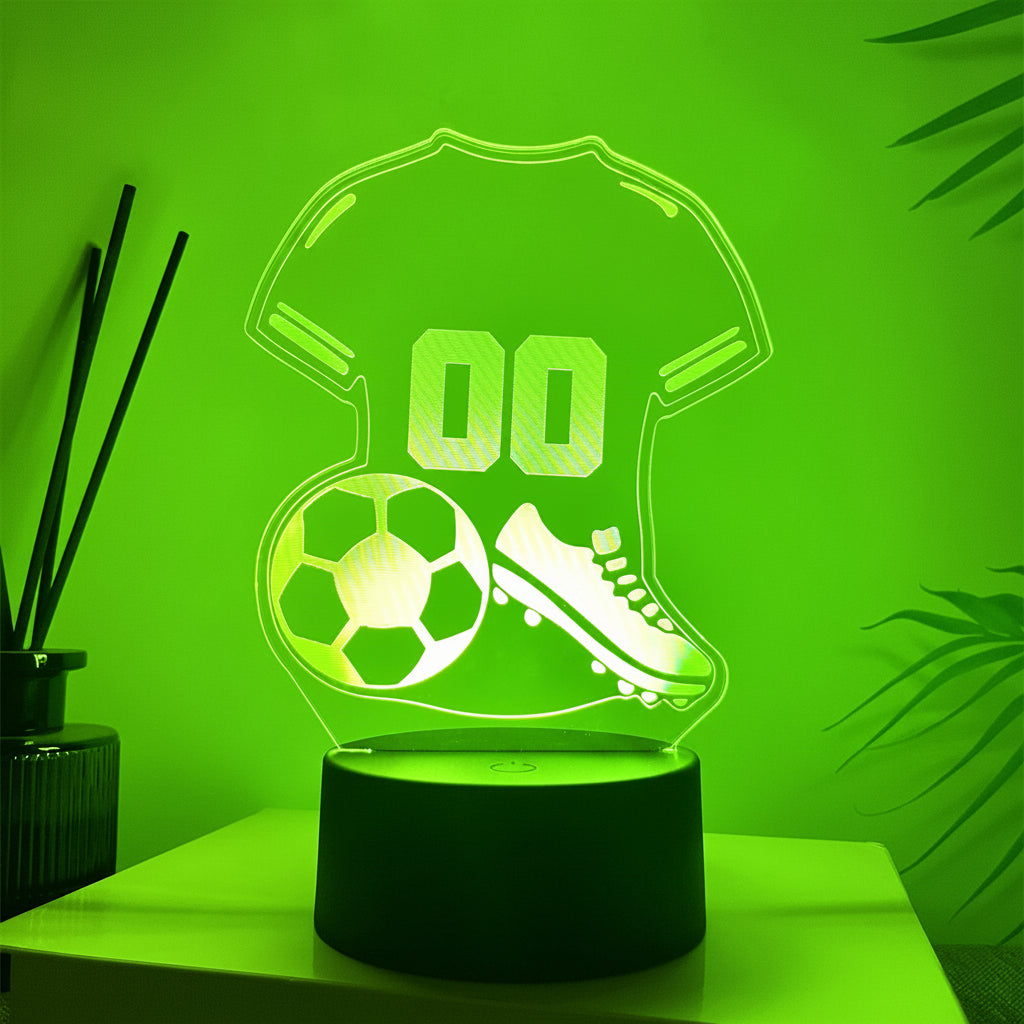 Voetbal 3D Illusie LED-Lamp - Nachtlampje - Nachtlampje