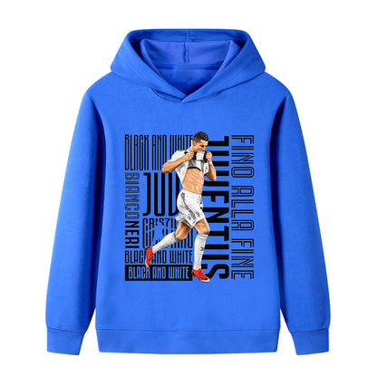 Ronaldo Voetbal Hoodie Kinderen - Juventus - Zacht