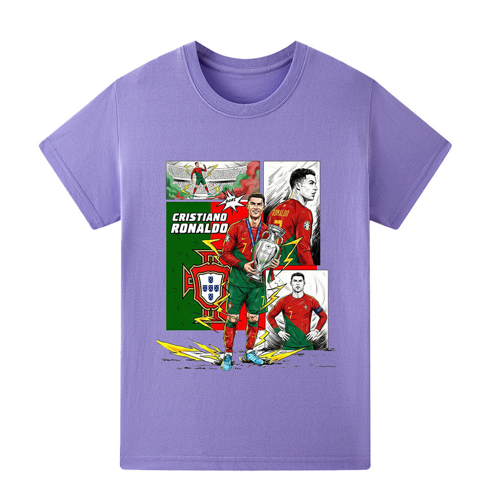 Cristiano Ronaldo Voetbal T-shirt Kinderen - Portugal - Comfortabel