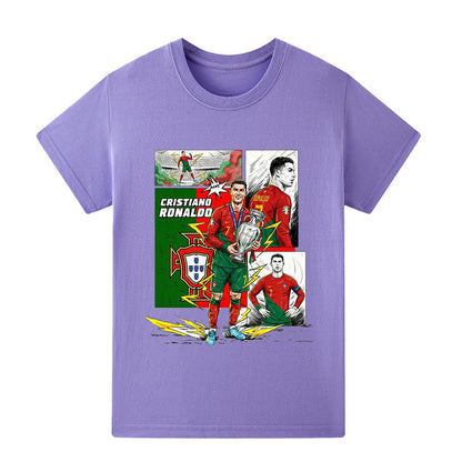 Cristiano Ronaldo Voetbal T-shirt Kinderen - Portugal - Comfortabel