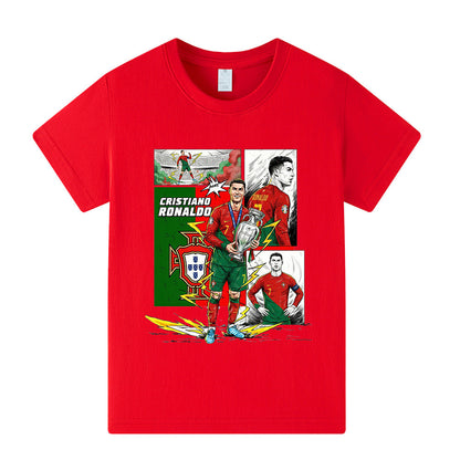 Cristiano Ronaldo Voetbal T-shirt Kinderen - Portugal - Comfortabel