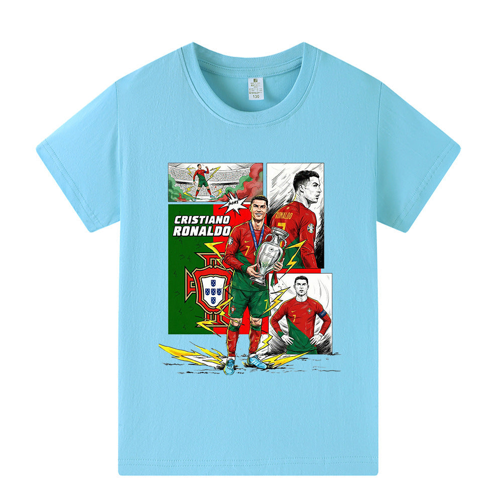 Cristiano Ronaldo Voetbal T-shirt Kinderen - Portugal - Comfortabel