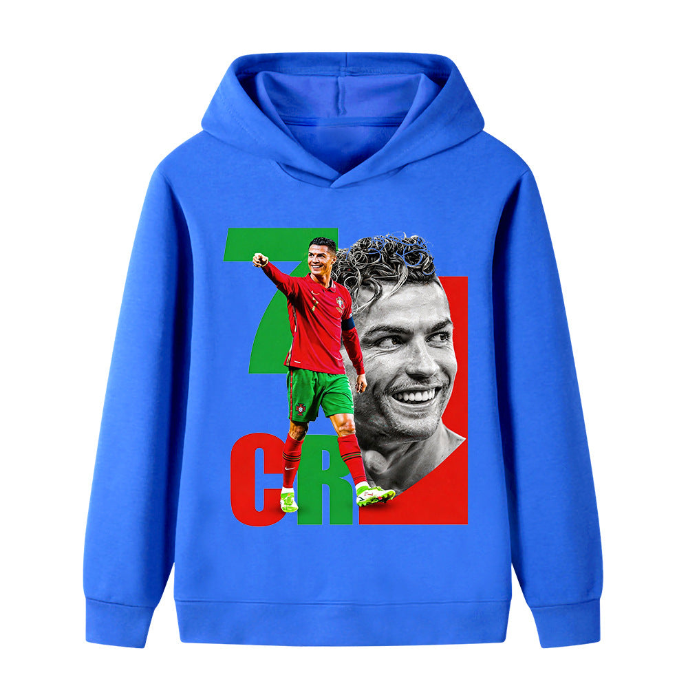 Cristiano Ronaldo Voetbal Hoodie Kinderen - Portugal - Zacht