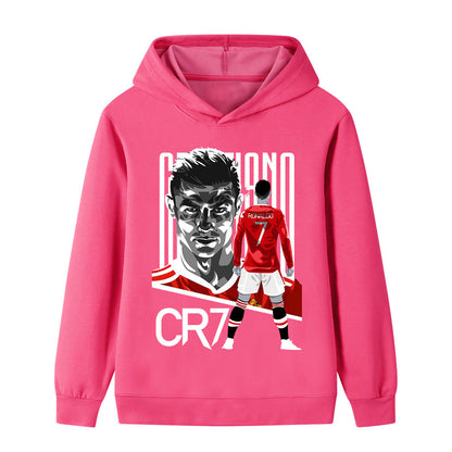 Cristiano Ronaldo Voetbal Hoodie Kinderen - Manchester United - Zacht