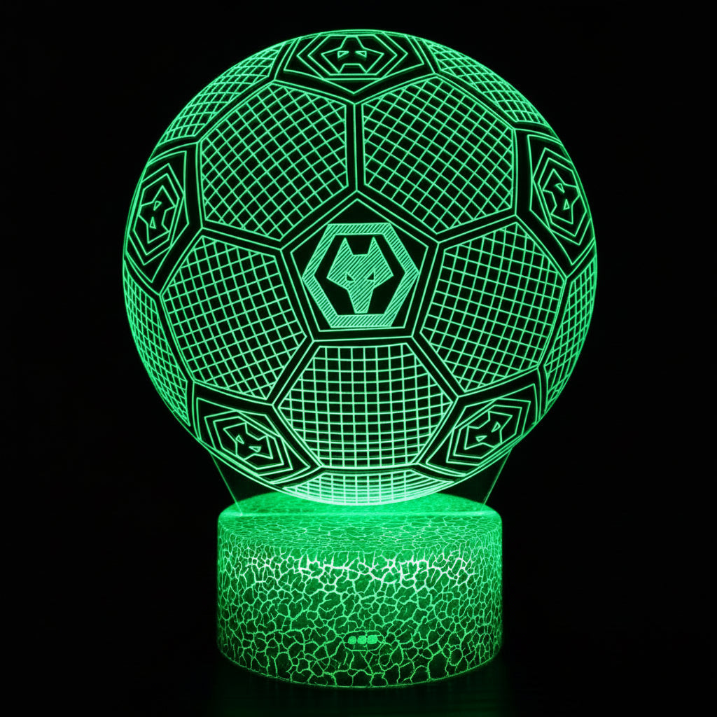 Voetbal 3D Illusie LED-Lamp - Nachtlampje - Cadeau