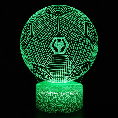 Voetbal 3D Illusie LED-Lamp - Nachtlampje - Cadeau