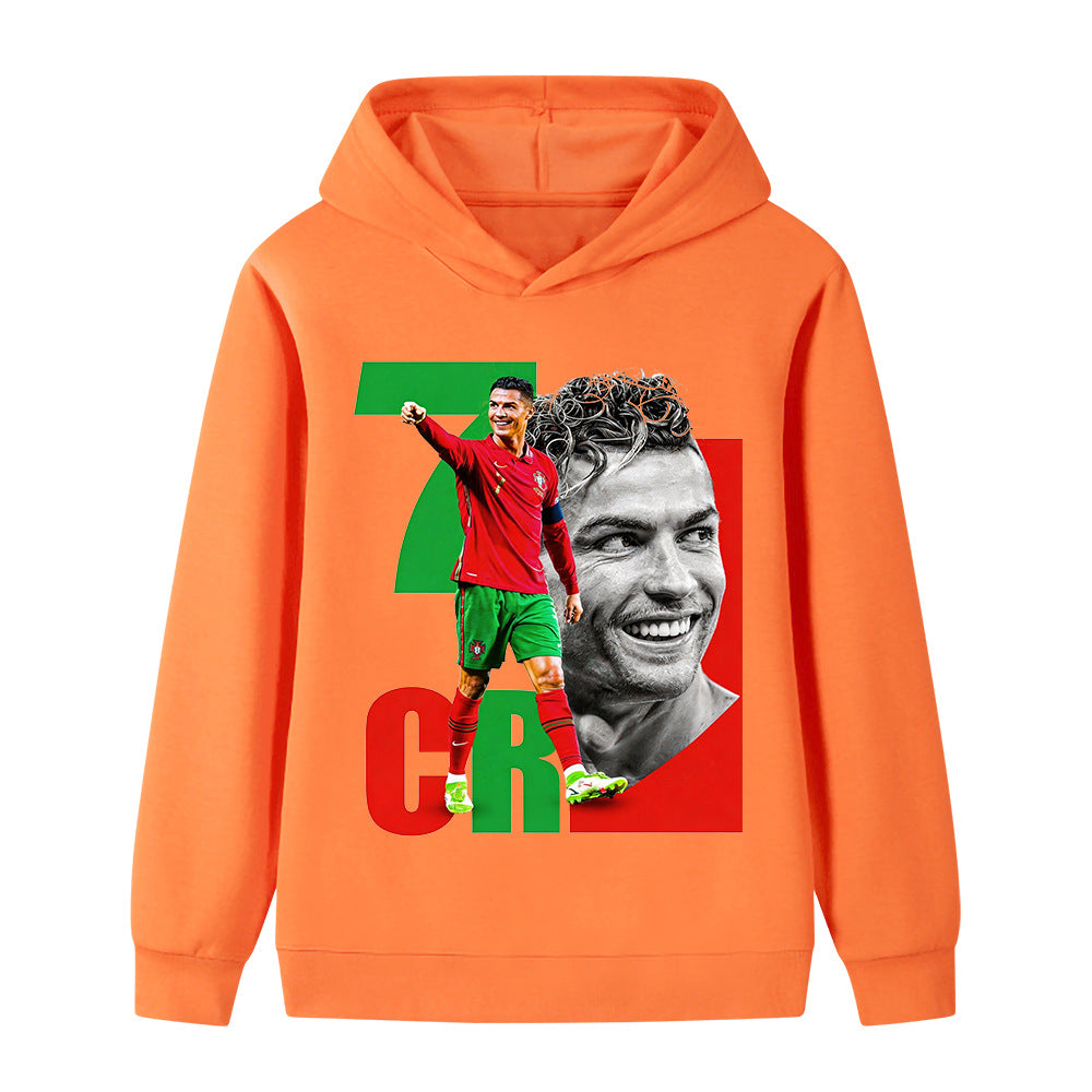 Cristiano Ronaldo Voetbal Hoodie Kinderen - Portugal - Zacht